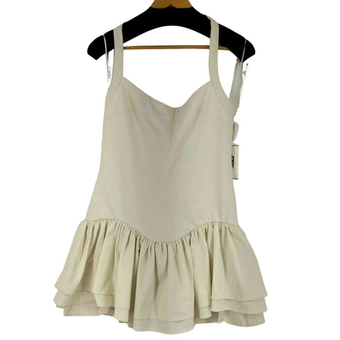 ザラ ZARA フリルデザインミニワンピース レディース import:L